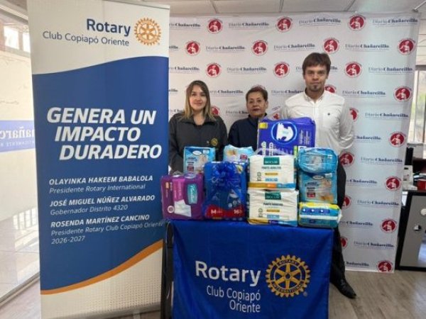 Rotary Club Copiapó Oriente, realizó aporte a hogar de adultos mayores